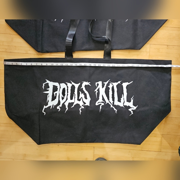 Dolls Kill Logo Current Mood Crew Zip Up Hoodie Robe Mega Tote Hat Merch S - Picture 11 of 14